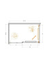 Душевой уголок Cezares Lux 130x80 LUX-AH-FS-11-130/80-C-GM