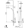 Душевая система Cezares Leaf LEAF-CDA-30-L-NOP