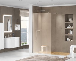 Душевая перегородка Cezares Liberta 110 LIBERTA-L-1-110-BR-Cr