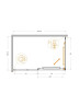 Душевой уголок Cezares Lux 140x90 LUX-AH-FS-11-140/90-C-CR