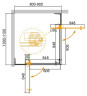 Душевой уголок Cezares Slider 110х90 SLIDER-AH-2-80/90-100/110-BR-GM