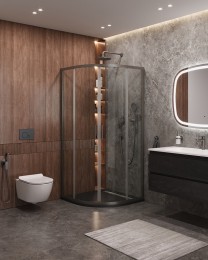 Душевой уголок Cezares Molveno 100x100 MOLVENO-R-2-100-C-GM-IV