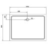 Душевой поддон из стеклокомпозита Cezares Tray SMC 170x80 TRAY-M-AH-170/80-35-W