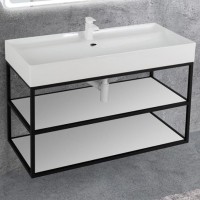 Консоль под раковину Cezares Cadro 100 CADRO50-100/50/58-2C-SO-MET-ST