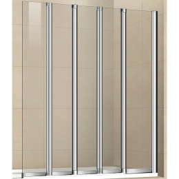 Шторка на ванну Cezares Pratico 120 PRATICO-V-5-120/140-C-Cr