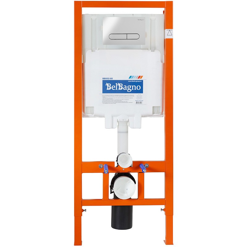 Комплект унитаза Cezares Stylus-Tor CZR-6601-TH-TOR/CZR2316SC с инсталляцией BelBagno BB002-80/BB005-PR-CHROME