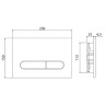 Комплект унитаза Cezares Stylus-Tor CZR-6601-TH-TOR/CZR2316SC с инсталляцией BelBagno BB002-80/BB005-PR-CHROME