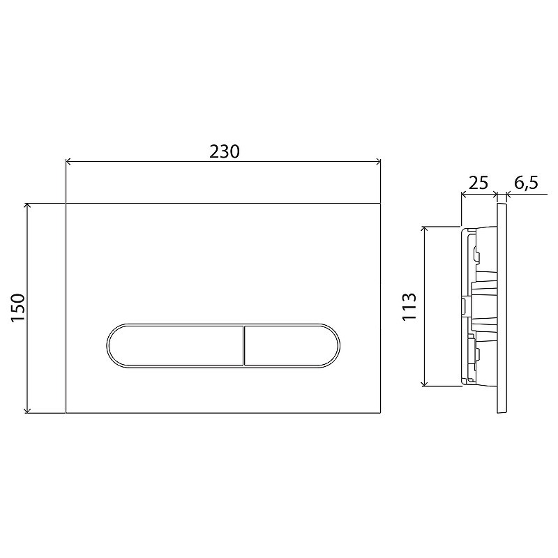 Комплект унитаза Cezares Stylus-Tor CZR-6601-TH-TOR/CZR2316SC с инсталляцией BelBagno BB002-80/BB005-PR-CHROME