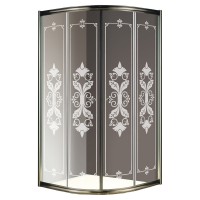 Душевой уголок Cezares Giubileo R2 100x100 GIUBILEO-R-2-100-SCORREVOLE-CP-Br