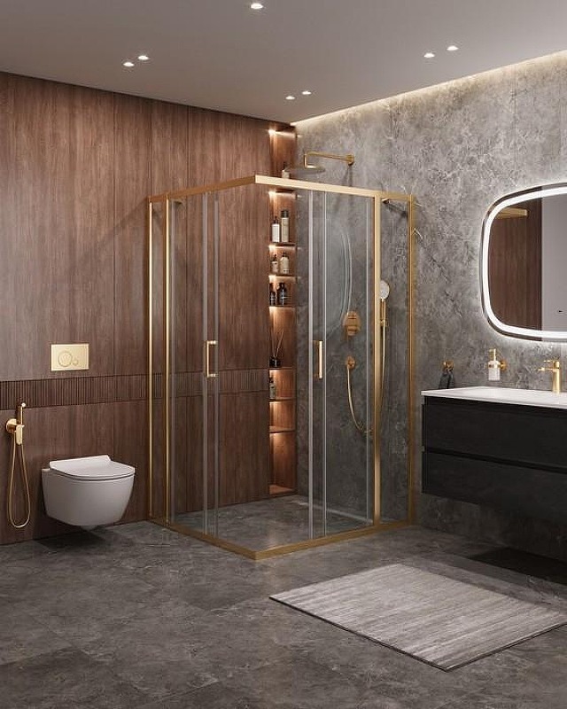 Душевой уголок Cezares Molveno 120x110 MOLVENO-AH-22-120/110-C-BORO-IV