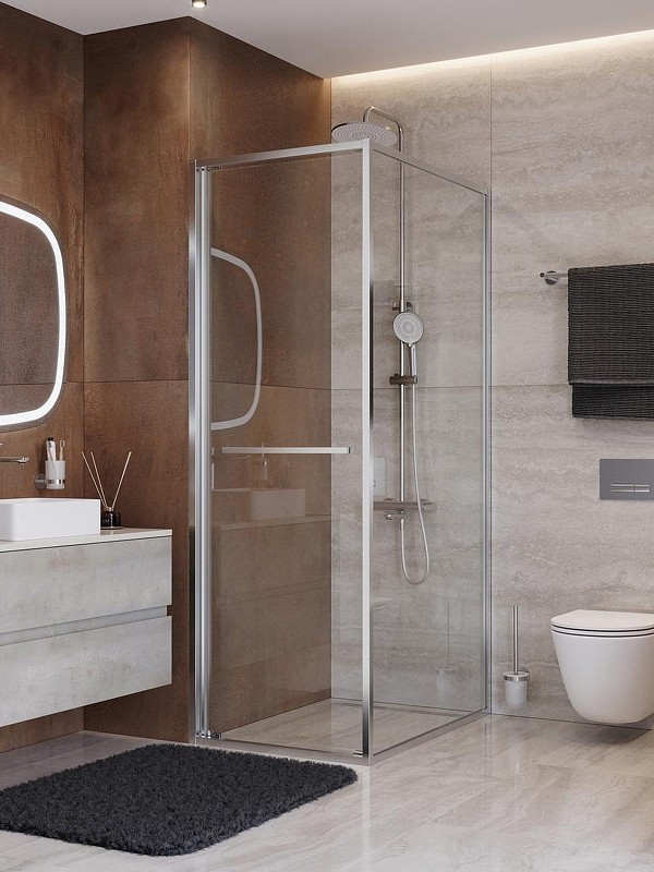 Душевой уголок Cezares Lux 80x90 LUX-AH-FS-1-80/90-C-CR