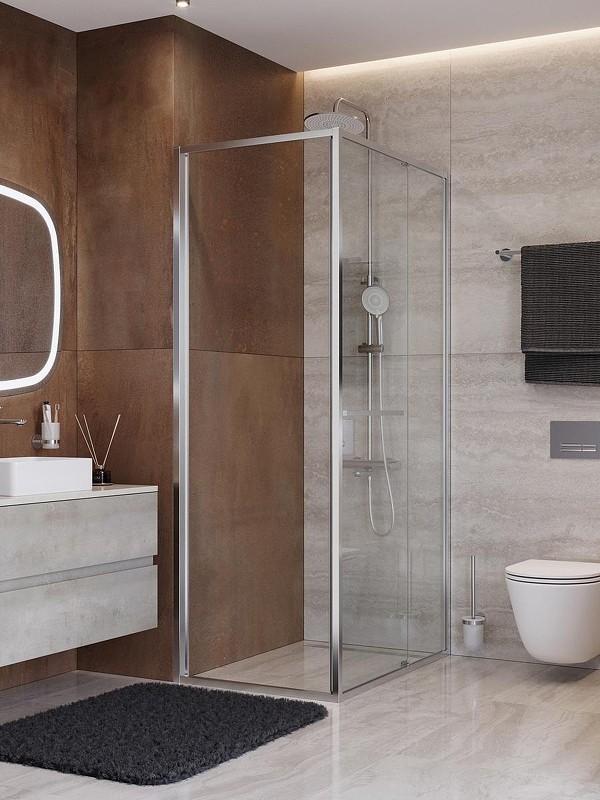 Душевой уголок Cezares Lux 80x90 LUX-AH-FS-1-80/90-C-CR
