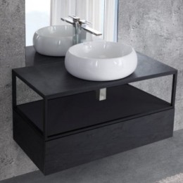 Консоль под раковину Cezares Cadro 100 CADRO50-100/50/30-1C-SO-MET-ST