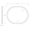 Зеркало Cezares Giubileo 100 CZR-SPC-GIUBILEO-1000-800-TCH-WARM с подсветкой