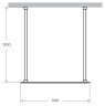 Душевая перегородка Cezares Liberta 110 LIBERTA-L-2-110-120-GR-Cr