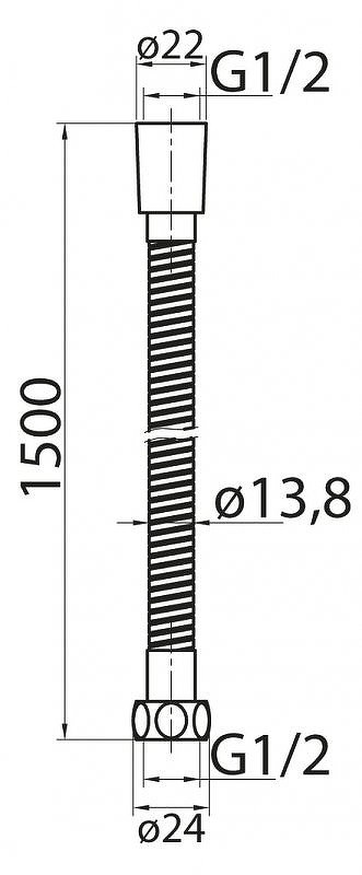 Душевой шланг Cezares CZR-C-FMDC2-150-02