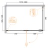 Душевой уголок Cezares Bellagio 140x100 BELLAGIO-AH-1-140/100-C-BORO
