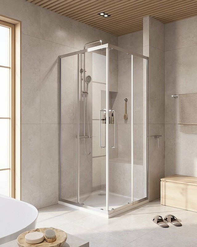 Душевой уголок Cezares Relax-304 90x90 RELAX-304-A-2-90-C-CR