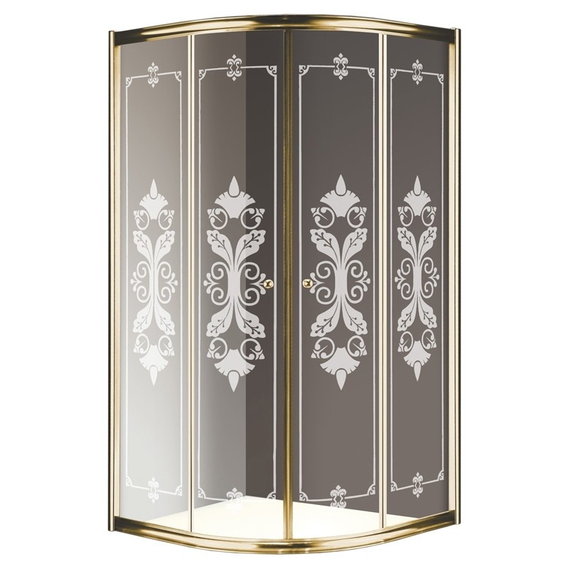 Душевой уголок Cezares Giubileo R2 90x90 GIUBILEO-R-2-90-SCORREVOLE-CP-G
