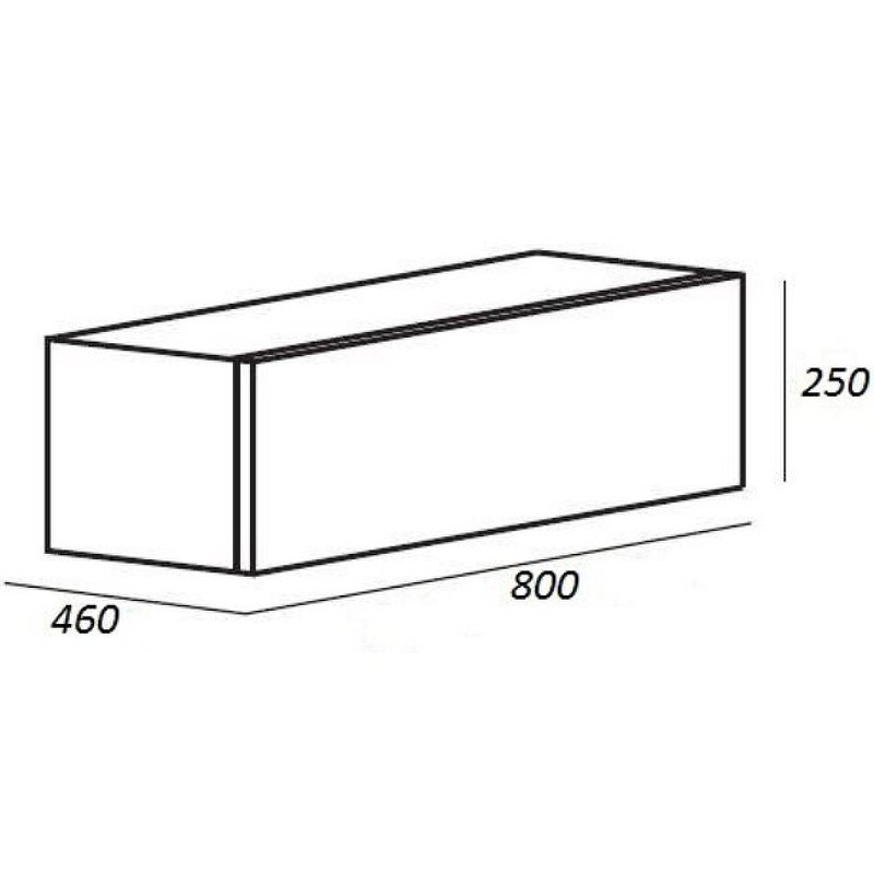 Тумба Cezares Cadro 80 CADRO-80-1C-SO-NR-BLUM подвесная