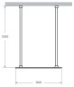 Душевая перегородка Cezares Liberta 90 LIBERTA-L-2-90-120-C-Cr