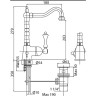 Смеситель для раковины Cezares MARGOT-LSM2-BIO