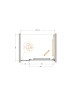 Душевая дверь Cezares Lux 100 LUX-B-FS-11-100-C-GM