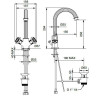 Смеситель для раковины Cezares Olimp OLIMP-LS2-03/24-Sw