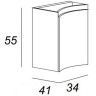 Подвесной шкаф Cezares Vague 34 L 44229