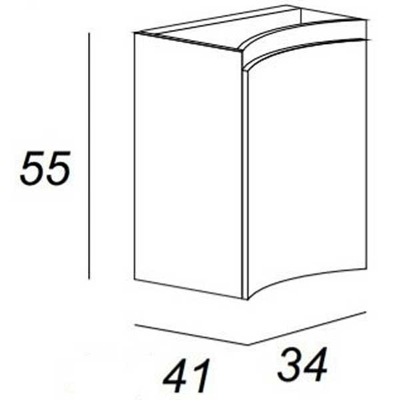 Подвесной шкаф Cezares Vague 34 L 44229