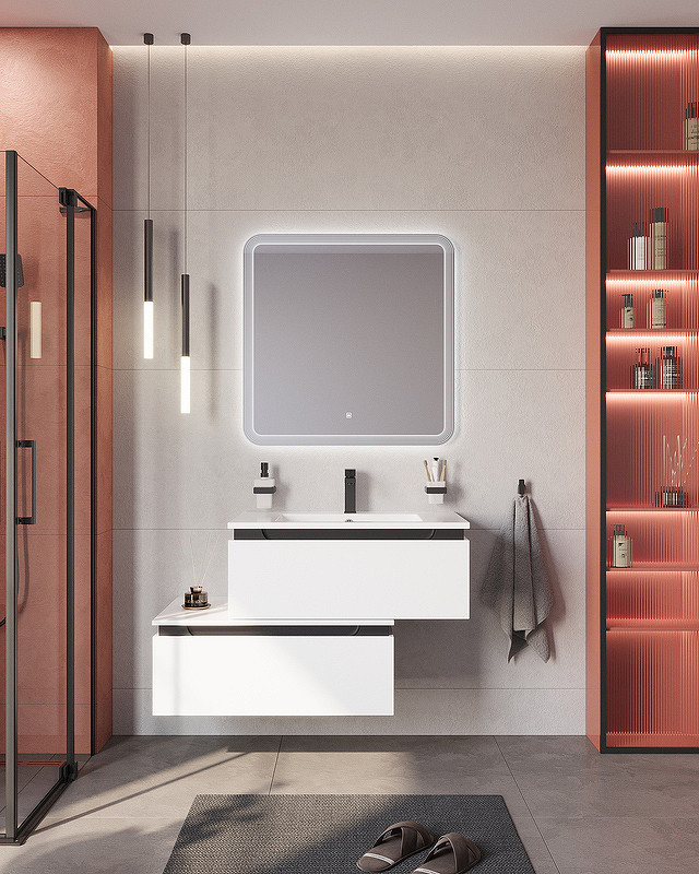 Тумба Cezares Slider 80 SLIDER-800-1C-PI-BO
