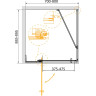 Душевой уголок Cezares Slider 80x90 SLIDER-AH-1-90-70/80-GRIGIO-Cr