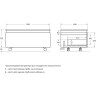 Тумба Cezares Slider 80 SLIDER-800-1C-PI-RT-P