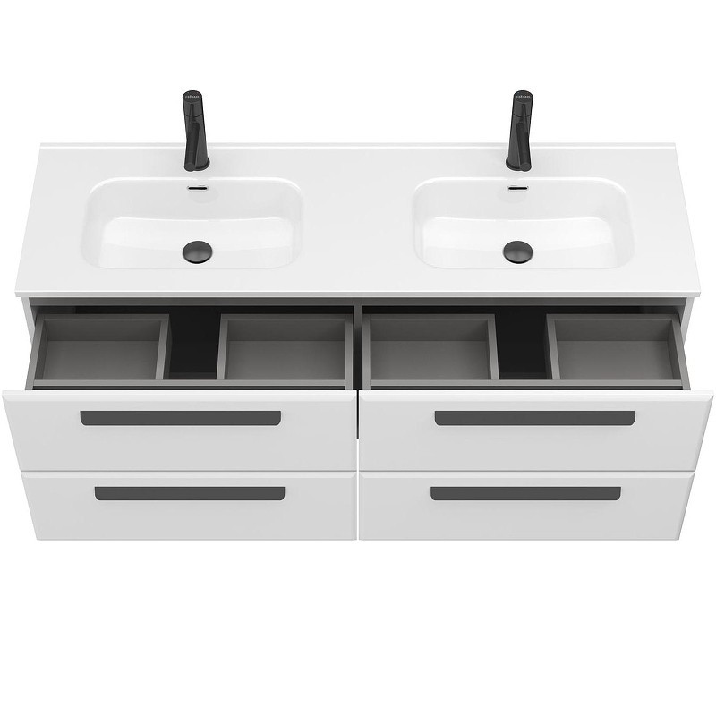 Тумба под раковину Cezares Eco-Cer-N 140 ECO-CER-N-1400-4C-SO-2-BL подвесная