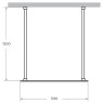 Душевая перегородка Cezares Liberta 110 LIBERTA-L-2-110-120-C-Cr