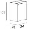 Подвесной шкаф Cezares Vague 34 L 54856