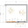Душевой уголок Cezares Molveno 100x80 MOLVENO-AHF-31-100/80-C-CR-IV