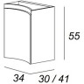 Подвесной шкаф Cezares Vague 34 R 44223