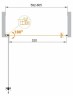 Душевая дверь Cezares Eco 60 ECO-O-B-1-60-C-Cr