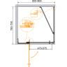 Душевой уголок Cezares Slider 90x80 SLIDER-AH-1-80-80/90-C-Cr