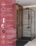 Душевой уголок Cezares Lux 100x80 LUX-AH-FS-11-100/80-C-GM