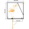 Душевой уголок Cezares Slider 90x80 SLIDER-AH-1-80-80/90-C-NERO