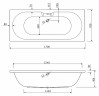 Акриловая ванна Cezares Calisto 170x70 CALISTO-170-70-45-W37