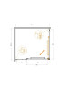 Душевой уголок Cezares Lux 110x100 LUX-AH-FS-11-110/100-C-GM