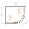 Душевой уголок Cezares Relax-304 120x90 RELAX-304-RH-2-120/90-C-BORO