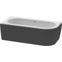 Акриловая ванна Cezares Slim 179x79 L SLIM CORNER-180-80-60-L-NERO-SET