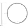 Зеркало Cezares Eco 90 CZR-SPC-ECO-900-LED-TCH с подсветкой
