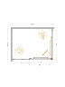 Душевой уголок Cezares Lux 130x100 LUX-AH-FS-11-130/100-C-GM