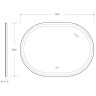 Зеркало Cezares Giubileo 110 CZR-SPC-GIUBILEO-1100-800-TCH-WARM с подсветкой
