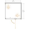 Душевой уголок Cezares Liner 100x100 R LINER-A-1-100-C-Cr-R